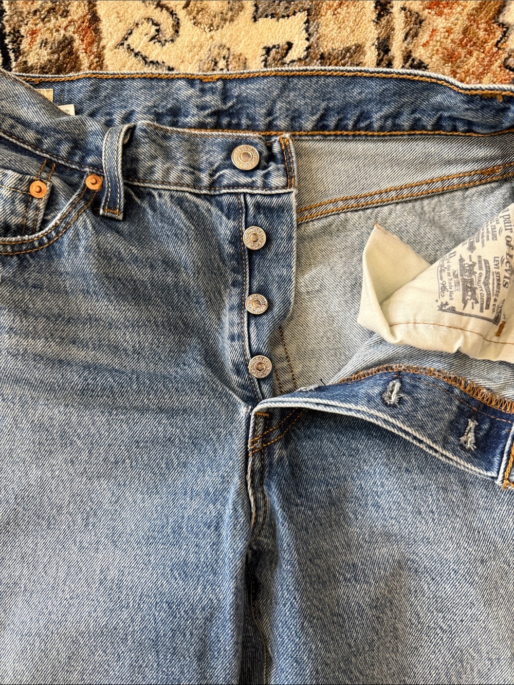 Levi’s 501 90’s vintage Wash Jeans 28 - Picture 6 of 9